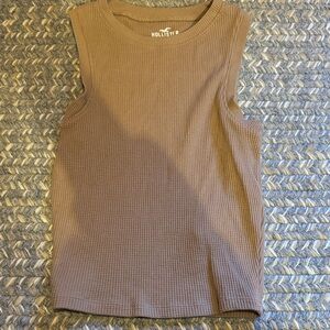 Hollister Women's Tan Muscle Tee